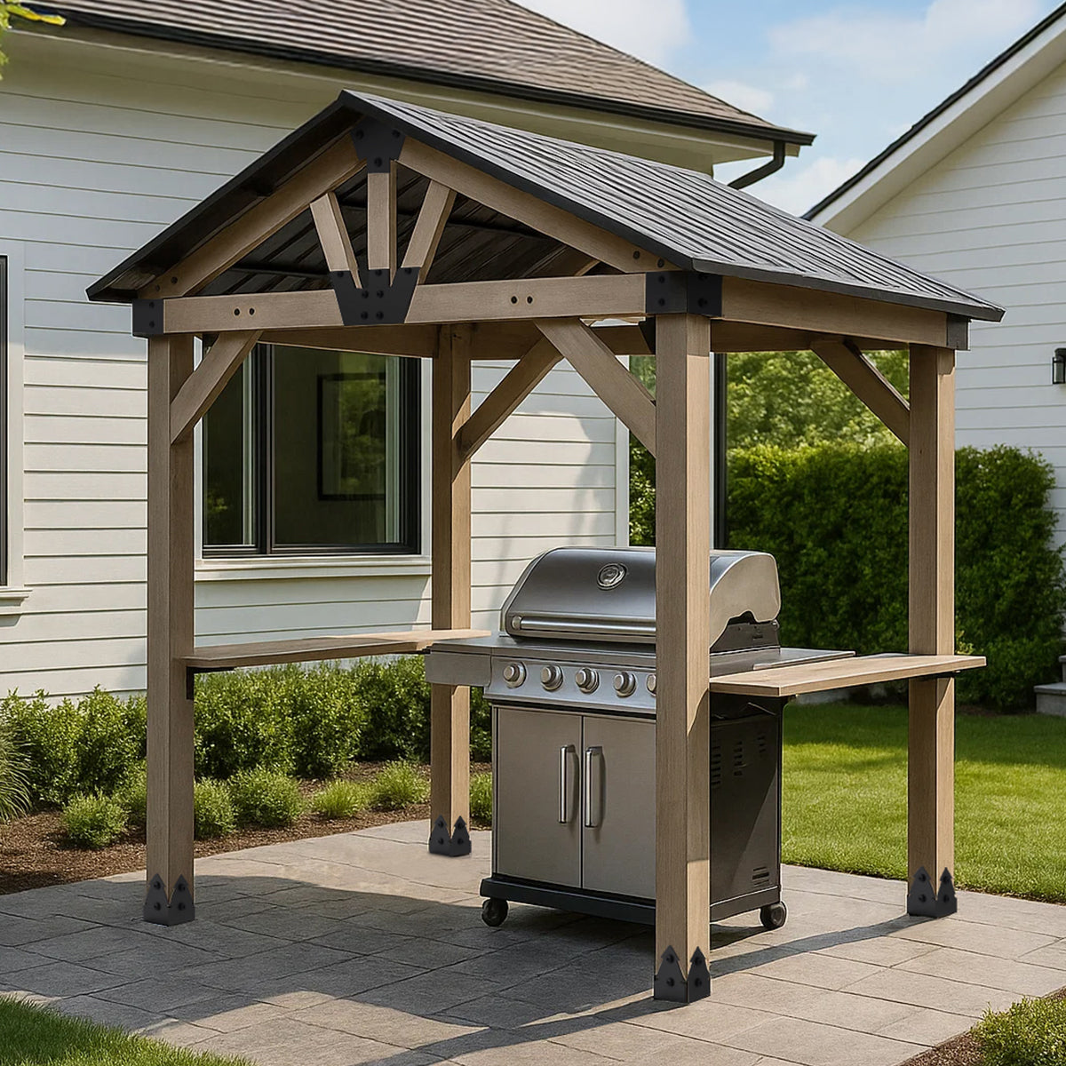 Oslo 2.4m x 1.8m BBQ/Grill Gazebo