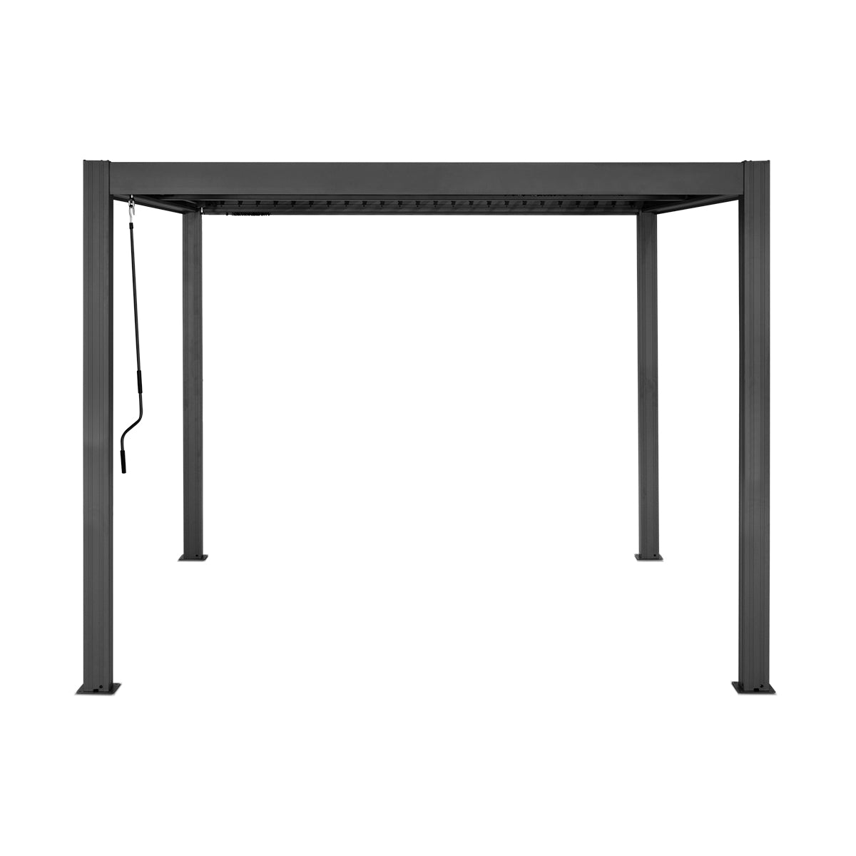 Elmont 3m x 3m Aluminium Pergola (Charcoal Grey)