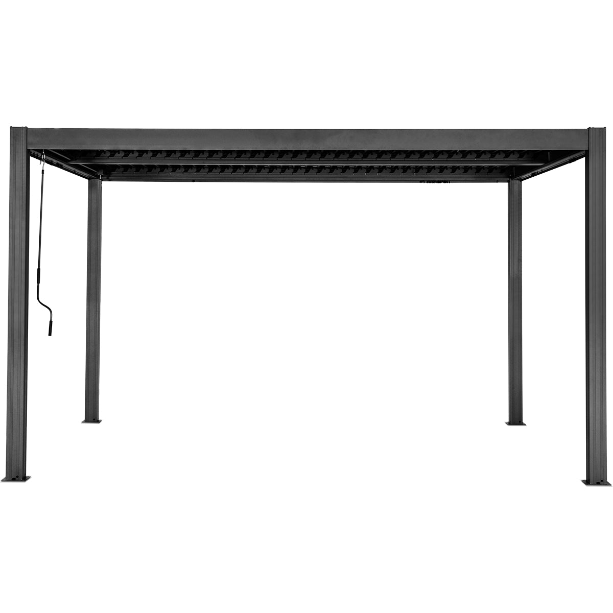 Elmont 3m x 4m Aluminium Pergola (Charcoal Grey)