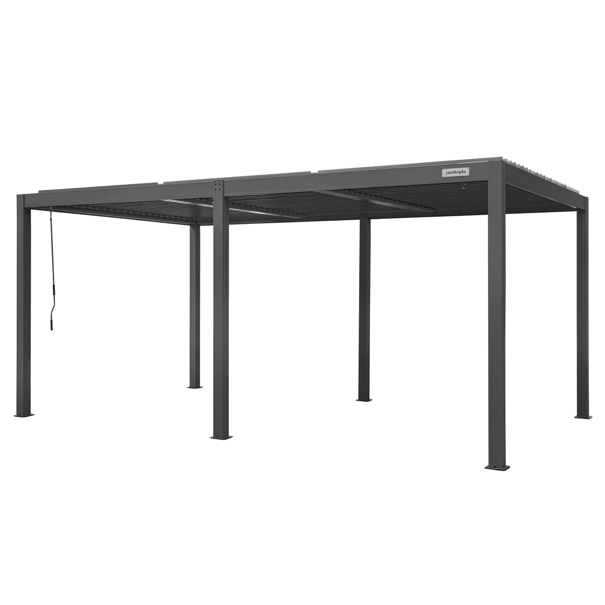 Elmont 3m x 5m Aluminium Pergola (Charcoal Grey)