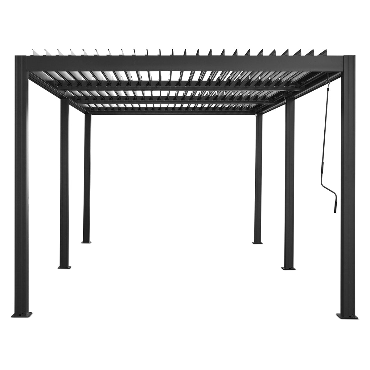Elmont 3m x 5m Aluminium Pergola (Charcoal Grey)