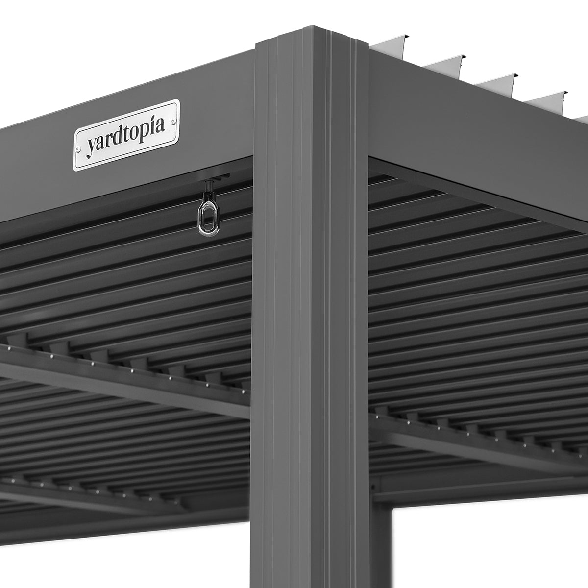 Elmont 3m x 5m Aluminium Pergola (Charcoal Grey)