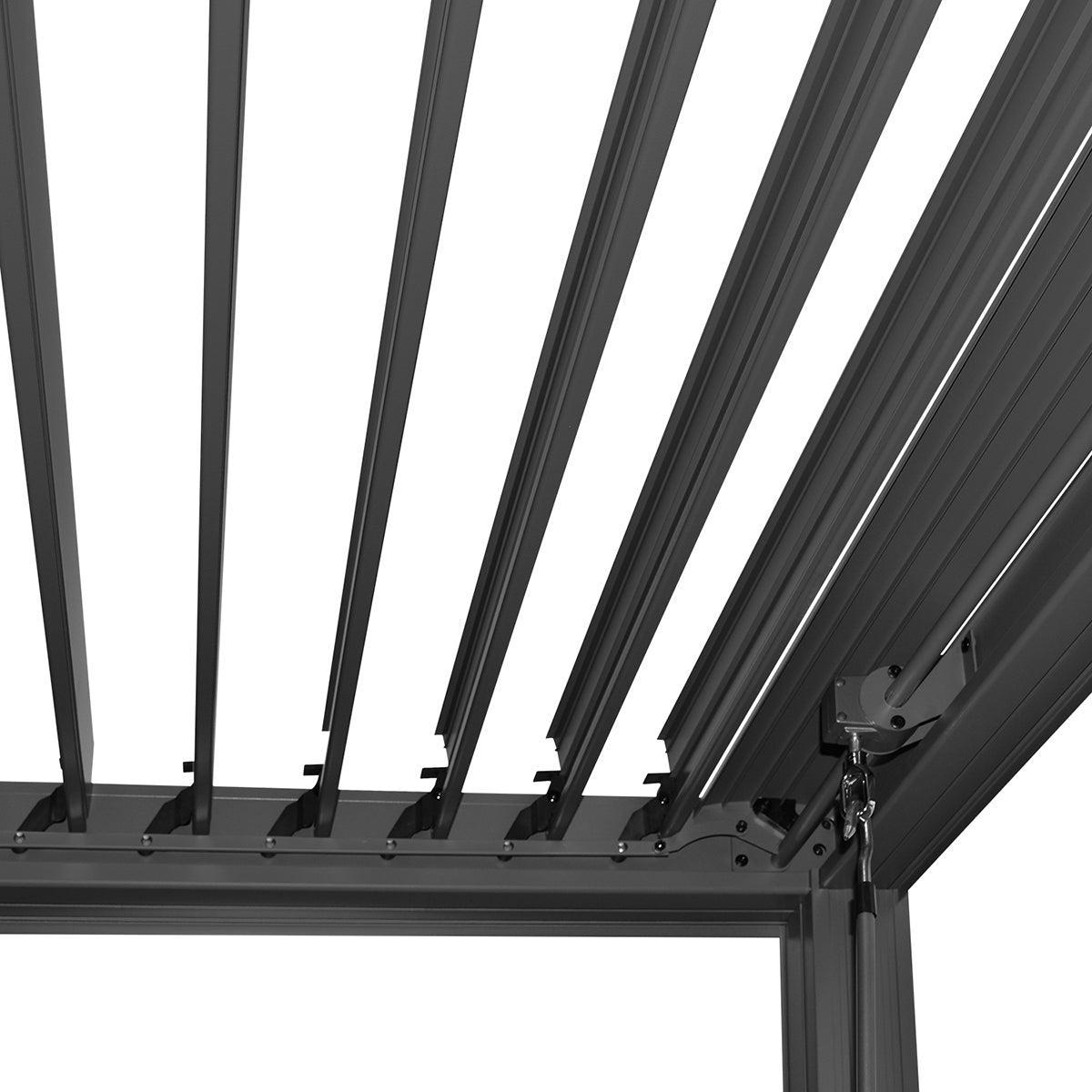 Elmont 3m x 5m Aluminium Pergola (Charcoal Grey)